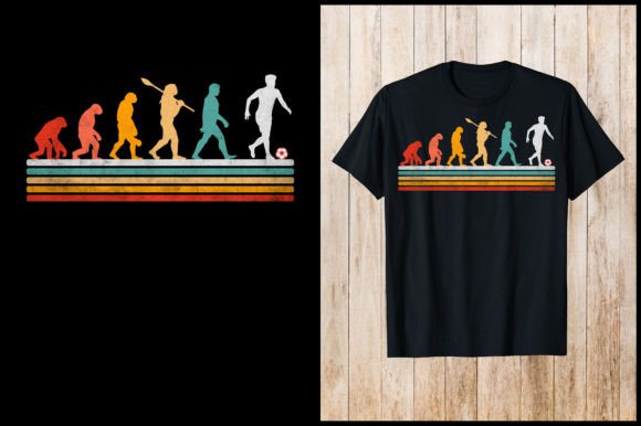 Graphics in T-Shirt Designs: Evolution Playing Soccer Retro T-Shirt Review