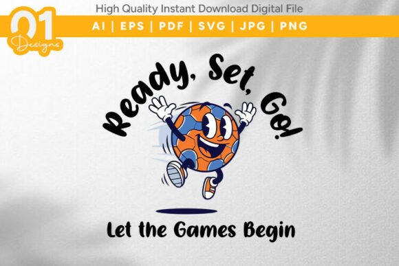 Ready Set Go Soccer Ball Kids SVG: Graphics & T-Shirt Designs Review