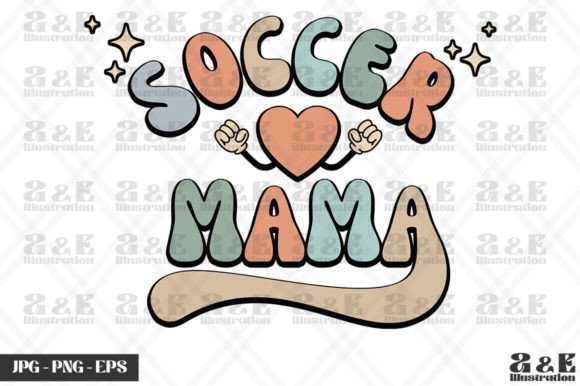 Retro Soccer Mama Mothers Day Graphics & T-Shirt Designs