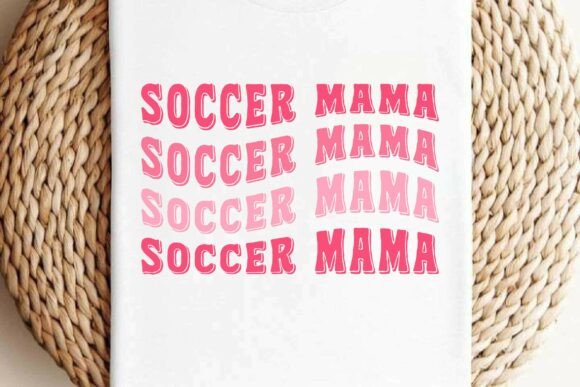 Soccer Mama Retro T-shirt Design Vector: Brand Graphics & Illustrations