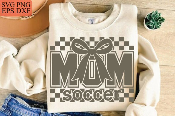 Soccer Mom Coquette Bow PNG Graphics for T-Shirt Designs