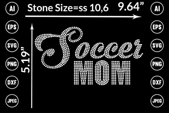 Soccer Mom Rhinestone Design