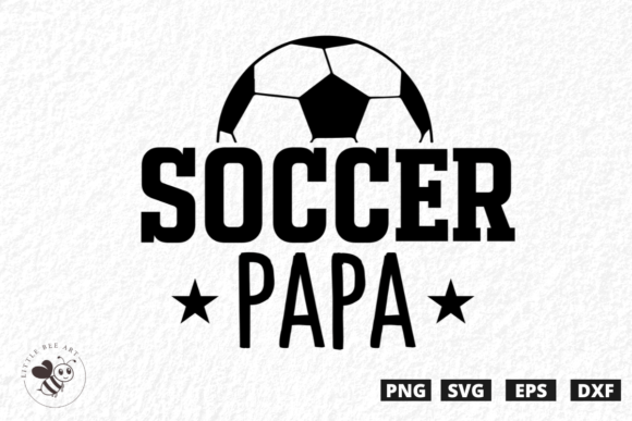 Soccer Papa SVG Graphics for T-Shirt Designs & Branding