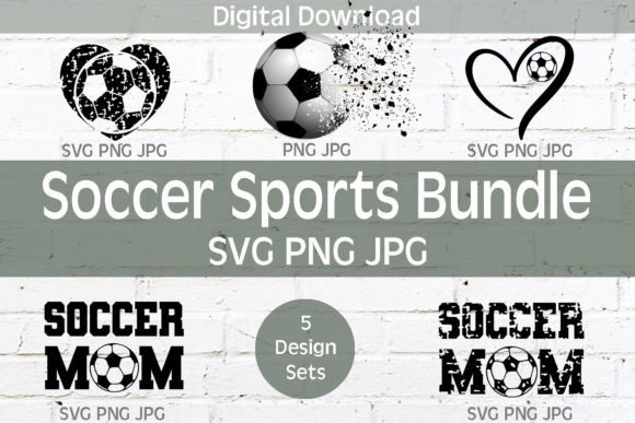 Soccer Sports Bundle SVG PNG JPG