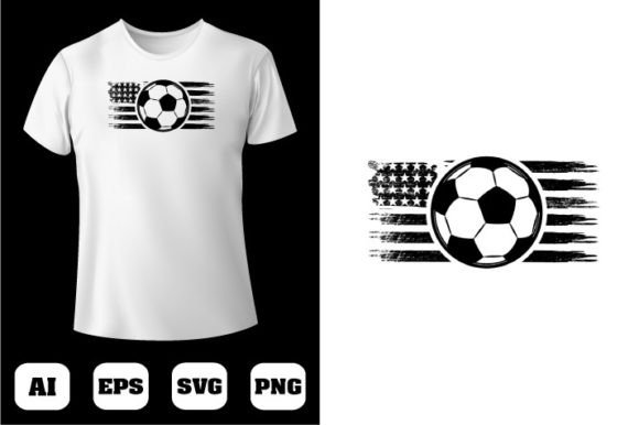 Soccer T-shirt Design 57: Versatile T-Shirt Graphics for Crafters
